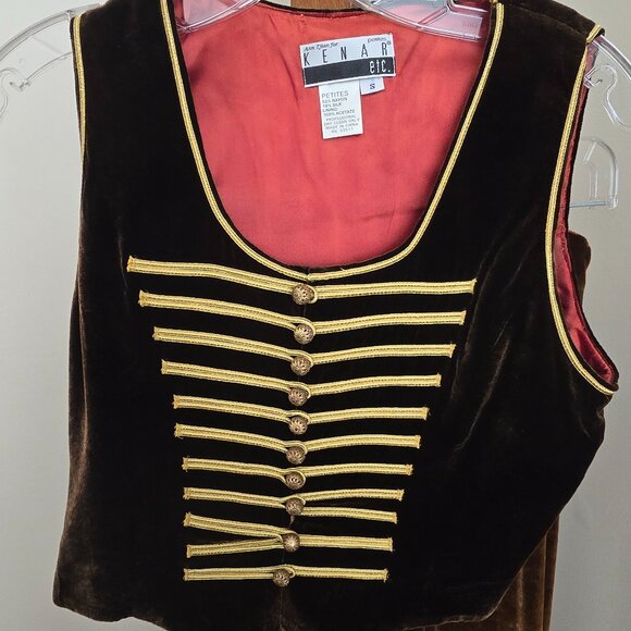 Kenar petite small velvet top and pants - Picture 2 of 5